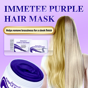 Masque capillaire professionnel <span class=keywords><strong>blond</strong></span> argenté, marque privée, sans sulfate, tonifiant violet, traitement capillaire pour cheveux dé<span class=keywords><strong>color</strong></span>és, OEM ODM personnalisé - Product Image 3