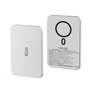 <span class=keywords><strong>Batterie</strong></span> <span class=keywords><strong>externe</strong></span> magnétique sans fil OEM 5000 mAh ultra-mince, charge rapide 15 W, boîtier métallique <span class=keywords><strong>pour</strong></span> Stock K6A - Product Image 1