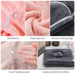 <span class=keywords><strong>Serviette</strong></span> à cheveux en tissu tissé pour femmes, séchage rapide, personnalisable, pour salon, maison, bain, cadeau, <span class=keywords><strong>serviette</strong></span> à cheveux pour sécher les cheveux - Product Image 2