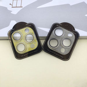 ฝาครอบเลนส์กล้องติดกระจกโลหะกากเพชรสำหรับ iPhone 16 14 PRO เลนส์กลิตเตอร์14Pro 15Pro ผู้หญิง - Product Image 1