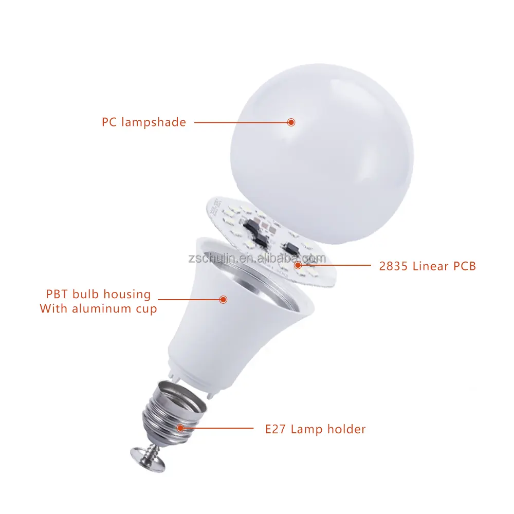 Preço barato lâmpada led 8w 9w 10w 220v 230v luz linear b22 e27 lâmpada elétrica de 9 watts