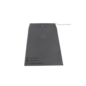 Enveloppe d'expédition en papier cartonné noir personnalisée par le fabricant, format A3, avec bouton - Product Image 4