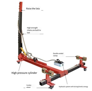 3.5T Simple Vehicle Beam Straighter Car Bench Collision <strong>Puller</strong> Straightening <strong>Machine</strong> Portable Auto Body Frame Repair Equipment - Product Image 4