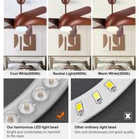 Haute qualité super lumineux 15W 20W 24W 3000K 4000K 6000K CCT ventilateur de plafond à gradation lumière panneau source LED kit d'éclairage