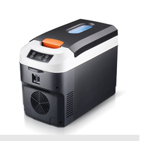 Mini-réfrigérateur portable électronique 12V 24V pour voiture, camping et voyage, avec affichage numérique pour boissons et aliments
