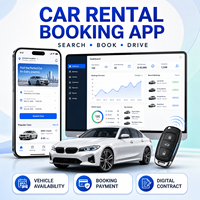 Développement d'une application de location de voitures avancée pour iOS et Android avec disponibilité des véhicules et contrats numériques LionCreate