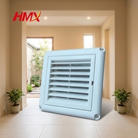 Couvercle de bouche d'aération carré moderne de 4 pouces en plastique perforé pour le salon, l'extérieur, le sous-sol, les entrepôts de ventilation.