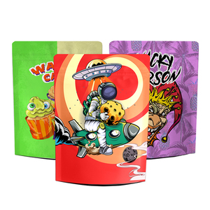 Sacchetto in Plastica Mylar con Chiusura a Zip Personalizzato con Logo, 1oz 28g / <span class=keywords><strong>7</strong></span> <span class=keywords><strong>Grammi</strong></span> / 4x5 Pollici 3,5 g, per Caramelle, Biscotti, Gelato, Antiodore - Product Image 4