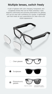 Gafas Inteligentes <span class=keywords><strong>con</strong></span> Cámara <span class=keywords><strong>de</strong></span> 8MP, Traducción por IA y Reconocimiento <span class=keywords><strong>de</strong></span> Objetos para Negocios al Aire Libre - Product Image 4