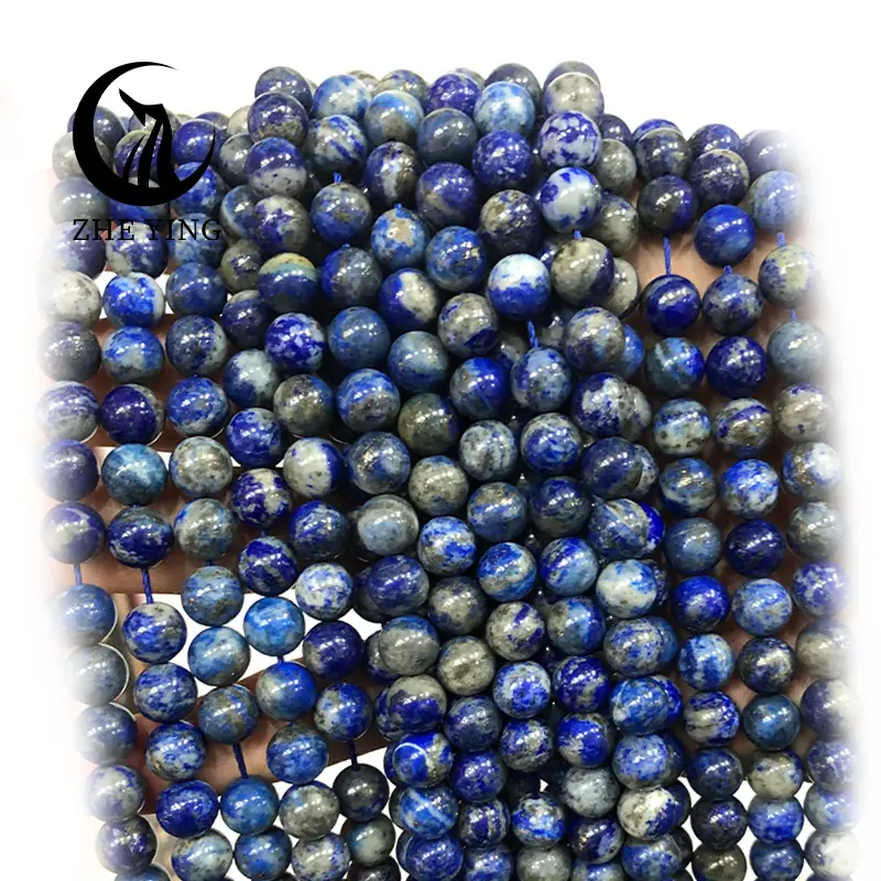 Zhe Ying lapis lazuli 6mm/8mm/10mm Natural Stone Beads Jewelry Making lapis lazuli Beads From Pakistan lapis lazuli necklace