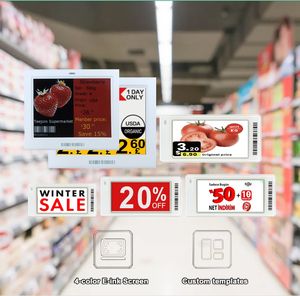 Système de vente au détail ESL 4 couleurs de 3,5 pouces, API facile à utiliser, étiquettes électroniques ESL, affichage numérique des prix sur les rayons - Product Image 1