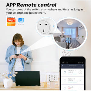 无线智能插座英国标准16A插头大功率香港定时器16A图雅智能应用遥控英国运动位置传感器 - Product Image 4