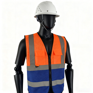 سترة أمان عاكسة عالية الوضوح بلونين للبستانيين وفنيي الفحص وإنشاء الطرق والنظافة - Product Image 3