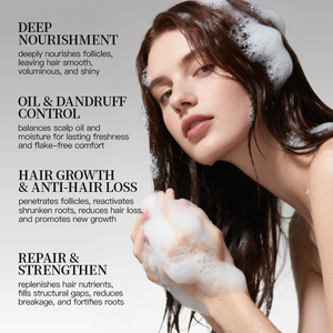 Champú Capilar KORMESIC de Marca Privada 300ml, Nutritivo, Reparador, Anticaspa, para Cabello Dañado, Vegano, con Biotina, Tratamiento Anticaída - Product Image 5