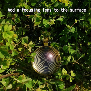 MWO Vòng cổ đĩa phân cực Bộ tạo dao động đa sóng Vòng cổ năng lượng Đồng nguyên chất Trang sức mạ vàng để điều chỉnh tần số tế bào - Product Image 4