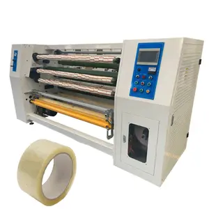 Automatic bopp tape slitter for sale adhesive skotch cello tape making machine opp gum tape slitting rewinding machine