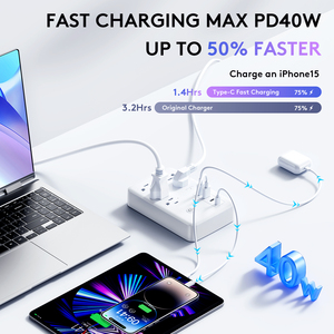 Tuya nhà thông minh EU chúng tôi loại Wifi Power Strip đa mở rộng dây Power Strip với 15A 5 cửa hàng và 4 cổng USB hẹn giờ ổ cắm - Product Image 2