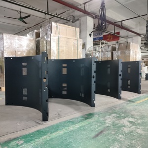 Oem tấm kim loại chế tạo Laser Cut Màn hình <span class=keywords><strong>LED</strong></span> ngoài trời bảng điều chỉnh cong <span class=keywords><strong>LED</strong></span> hiển thị tủ tùy chỉnh - Product Image 2