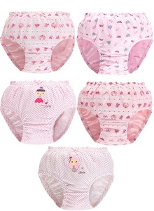 Comodo set da 5 slip per bambine, biancheria intima <span class=keywords><strong>in</strong></span> confezione regalo, stampa con animali dei cartoni animati, slip morbidi per bambine e <span class=keywords><strong>ragazze</strong></span>. - Product Image 5