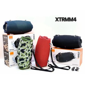 ลำโพงบลูทูธพกพา XTRMM4 ผ้าหุ้ม ลำโพงสเตอริโอสำหรับใช้งานกลางแจ้ง สายสะพายไหล่ เสียงเบสหนักแน่น ลำโพงไร้สาย - Product Image 3