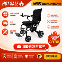 Fauteuil roulant électrique pliable léger en fibre de carbone avec télécommande Bluetooth, capacité de charge de 130 kg, pour personnes handicapées et personnes âgées, portable