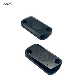 מכסה מיכל נוזל בלמים מאלומיניום CNC לאופנוע אולטרה בי, זוג מכסי מיכל שמן למשאבת בלם קדמית - Product Image 5