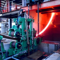 Machinerie de fonderie métallique, petite machine de coulée continue (CCM) pour ligne de coulée de billettes d'acier