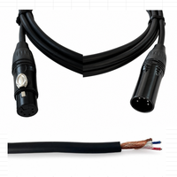 Câble de microphone XLR mâle-femelle OEM RH-X077 avec blindage spiralé, gaine en PVC, conducteur en cuivre sans oxygène