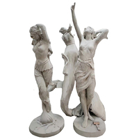 Sculpture italienne moderne pour la décoration extérieure de la maison, statue en béton de femme pour la décoration du jardin