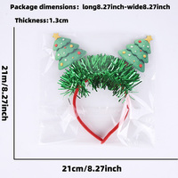 Nouvel Arrivage Serre-tête de Noël en PET avec Bonhomme de neige, Cornes de renne, Père Noël et Nœud, Accessoires photo, Décorations de fête de Noël