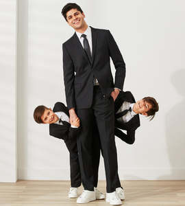 Prix d'usine direct vêtements personnalisés à la mode conçus garçons costumes Blazers enfant trois pièces tenues formelles bébé garçon smoking ensemble - Product Image 3