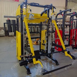 เครื่อง Maquina SMITH Para gimnasio USA เครื่องสำหรับออกกำลังกายฟิตเนสแบบครบวงจรสีแดงทนทาน - Product Image 2