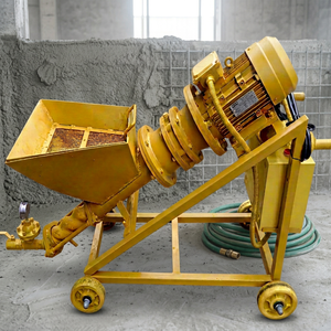 <b>Small</b> High-Rise Interior Exterior Wall Decoration Mortar Conveying Spray <b>Pump</b> 25L/min Capacity High Efficiency 20m Horizontal - Product Image 1