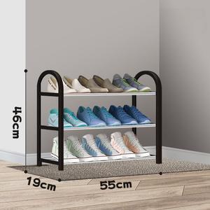 Đơn giản nhiều lớp kim loại kết hợp giá giày cho hộ gia đình sử dụng Tủ lưu trữ tiết kiệm ánh sáng kinh tế lưu trữ nhỏ giá giày - Product Image 4