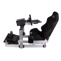 aluminium simulateur de cockpit de course siège voiture conduite simulateur de course jeu de cockpit simulateur de course
