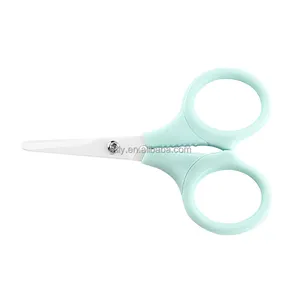 Non Arrugginisce mai di Sicurezza Del Bambino di Ceramica scissor Bambini Sani cibo manicure sopracciglio vibrissa forbicine per le unghie di taglio con Coperchio Della scatola