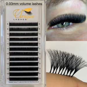 Matte Màu Đen Cashmere Lash Mở Rộng Khối Lượng Khay Cá Nhân Mở Rộng Lông Mi Nhung Lụa Giả Chồn Nhãn Hiệu Riêng 0.03Mm - Product Image 1