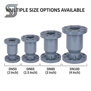 Vanne de retenue industrielle en <span class=keywords><strong>PVC</strong></span>, Vanne à boisseau sphérique UPVC à union vraie avec joint en caoutchouc pour le traitement de l'eau, Vanne <span class=keywords><strong>anti</strong></span>-retour résistante aux acides et aux alcalis - Product Image 2