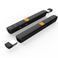 Presentador Inalámbrico Bluetooth de Modo Dual con Puntero Láser de Largo Alcance (100m) para MacBook, Surface, iPad y Enseñanza