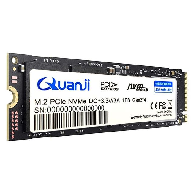 Quanji Solid M2 NVMe 3.0 PCIe Internal State Drive Hot Selling 128gb 256gb 512gb 1tb 2tb Capacity for Laptop & Desktop