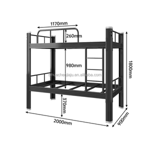 Móveis de Quarto Cama de Adulto Beliche Duplo Tipo <span class=keywords><strong>Loft</strong></span> para Apartamento Fabricante OEM ODM Beliche Individual Queen King - Product Image 2