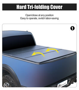 Accessoires Zolionwil 4x4 Couvercle de tonneau rigide à trois volets pour <span class=keywords><strong>Toyota</strong></span> <span class=keywords><strong>Hilux</strong></span> Revo Vigo Tacoma - Product Image 4