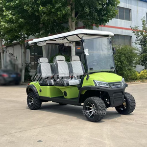 Carrito de Golf Eléctrico de 6 Plazas de Alta Resistencia, Batería de Litio de 72V, Estructura Resistente, Neumáticos Grandes, Carrito de Golf Todoterreno para Granja, Caza y Parque - Product Image 4