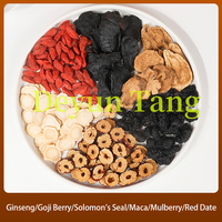 Thé aux Cinq Trésors de Ginseng 100g – Thé Vitalité Masculine à base de Ginseng, Maca, Sceau de Salomon, Dattes Rouges et Herbes pour les Reins – Spécial Hommes