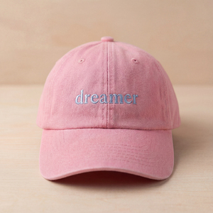 Cappellini da Baseball Personalizzati a 6 Pannelli con Logo Ricamato, in Cotone Lavato, Stile Dad Hat Non Strutturato - Product Image 2