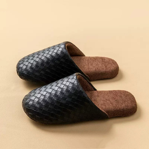 Pantuflas <span class=keywords><strong>de</strong></span> Interior para Hombre y Mujer, <span class=keywords><strong>de</strong></span> Piel Sintética, Silenciosas, Antideslizantes, para el Hogar - Product Image 1