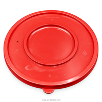 Conteneur alimentaire transparent en PP de 1380 ml avec couvercle pour plats à emporter, bac de stockage alimentaire rond, compatible micro-ondes, anti-fuite, sans BPA, recyclable