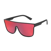 Lunettes de soleil polarisées surdimensionnées Mind Sense WS202 2023, monture carrée sans bords en TR90, verre monobloc, design personnalisé pour créateur de mode, durables