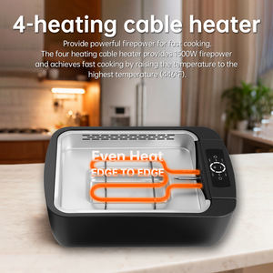 Grill électrique intelligent en acier inoxydable à <span class=keywords><strong>prix</strong></span> de gros, grill sans fumée, grill panini numérique, plaque chauffante - Product Image 5