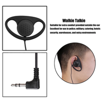 Casque audio souple en forme de D avec crochet d'oreille, prise jack 3,5 mm, non étanche, à réduction de bruit, unilatéral pour ordinateur portable/PC